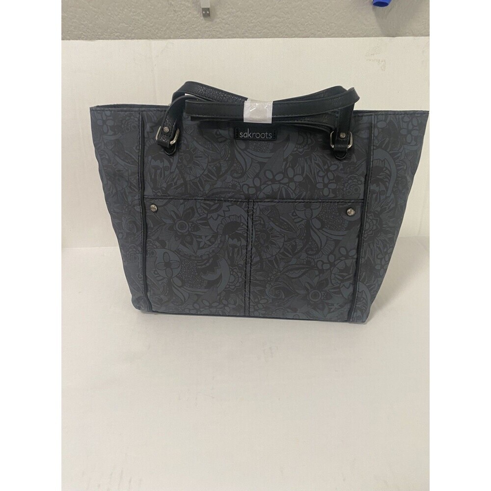 NEW Sakroots Vegan Artist Circle black and grey Handbag